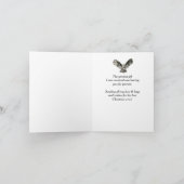 Carte Joyeux Noël Maman Papa Hivernale Chouette de forêt (Intérieur)