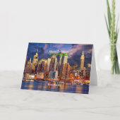 Carte Joyeux Noël, Manhattan, NY (Devant)