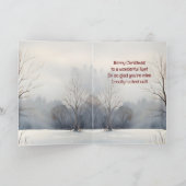 Carte Joyeux Noël Merveilleuse Tante Aquarelle (Intérieur)