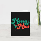 Carte Joyeux Noël Mini Mignon Moderne Script Tygraphie B (Devant)