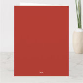 Carte Joyeux Noël minimaliste (Dos)