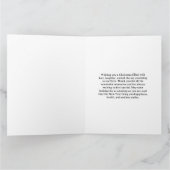 Carte Joyeux Noël moderne Grand-mère Noir et Or (Intérieur)