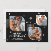 Carte Joyeux Noël Monsieur et Madame 3 Collage de photos (Devant)