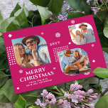 Carte Joyeux Noël Mr & Mrs 3 Photo Collage Moderne<br><div class="desc">Joyeux Noël Mr & Mrs. 3 Photo Collage Les Cartes de Noël Modernes et tendance présentent un collage photo de trois de vos photos préférées avec le texte "Joyeux Noël de la nouvelle Mr & Mrs" en élégant script blanc. Personnalisez en modifiant le texte dans les zones de texte fournies....</div>
