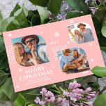 Carte Joyeux Noël Mr & Mrs 3 Photo Collage Moderne<br><div class="desc">Joyeux Noël Mr & Mrs. 3 Photo Collage Les Cartes de Noël Modernes et tendance présentent un collage photo de trois de vos photos préférées avec le texte "Joyeux Noël de la nouvelle Mr & Mrs" en élégant script blanc. Personnalisez en modifiant le texte dans les zones de texte fournies....</div>
