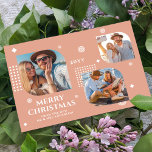 Carte Joyeux Noël Mr & Mrs 3 Photo Collage Moderne<br><div class="desc">Joyeux Noël Mr & Mrs. 3 Photo Collage Les Cartes de Noël Modernes et tendance présentent un collage photo de trois de vos photos préférées avec le texte "Joyeux Noël de la nouvelle Mr & Mrs" en élégant script blanc. Personnalisez en modifiant le texte dans les zones de texte fournies....</div>