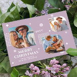 Carte Joyeux Noël Mr & Mrs 3 Photo Collage Moderne<br><div class="desc">Joyeux Noël Mr & Mrs. 3 Photo Collage Les Cartes de Noël Modernes et tendance présentent un collage photo de trois de vos photos préférées avec le texte "Joyeux Noël de la nouvelle Mr & Mrs" en élégant script blanc. Personnalisez en modifiant le texte dans les zones de texte fournies....</div>