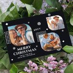 Carte Joyeux Noël Mr & Mrs 3 Photo Collage Moderne<br><div class="desc">Joyeux Noël Mr & Mrs. 3 Photo Collage Les Cartes de Noël Modernes et tendance présentent un collage photo de trois de vos photos préférées avec le texte "Joyeux Noël de la nouvelle Mr & Mrs" en élégant script blanc. Personnalisez en modifiant le texte dans les zones de texte fournies....</div>