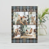 Carte Joyeux Noel Multi Photo Plaid (Debout devant)