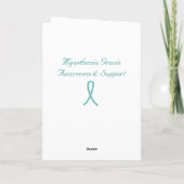 Carte Joyeux Noël Myasthenia Gravis Warrior Holiday (Dos)