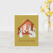 Carte Joyeux Noël ! Noël ukrainien (Fleur jaune)