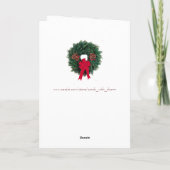 Carte Joyeux Noël Nom du village Neige (Dos)