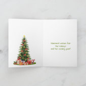 Carte Joyeux Noël Nom du village Neige (Intérieur)