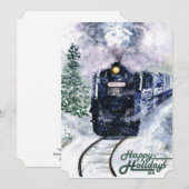 Carte Joyeux Noël Northern Express (Devant / Derrière)