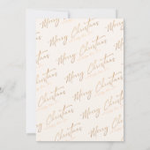 Carte Joyeux Noël Nouvel An Fête de Noël (Dos)