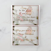 Carte Joyeux Noël Oiseau de Noël (Intérieur)