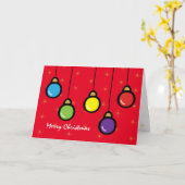 Carte Joyeux Noël Ornements Gold Star Salutation (Fleur jaune)