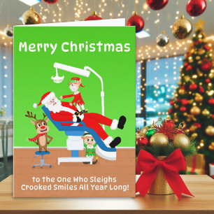 Carte Joyeux Noël Orthodontiste Santa