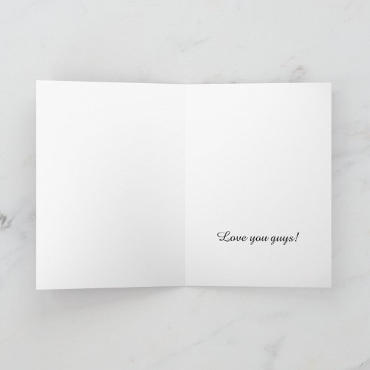 Carte Joyeux Noël Ours Lecture dans une chaise confortab (Intérieur)