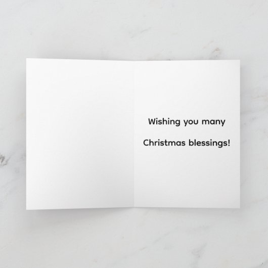 Carte Joyeux Noël Ourson (Intérieur)