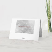 Carte Joyeux Noël Papa & Stepmaman De l'autre côté des m (Dos)