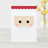 Carte Joyeux Noël | Père Noël (Fleur jaune)