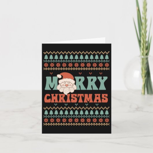 Carte Joyeux Noël Père Noël (Devant)