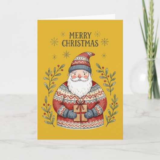 Carte Joyeux Noël Père Noël (Devant)