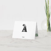 Carte Joyeux Noël ! Père Noël avec Chat et Chien (Dos)