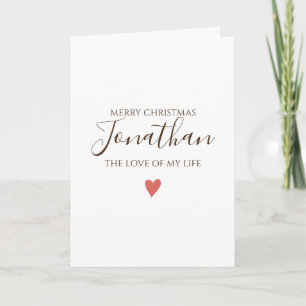 Carte Joyeux Noël PERSONNALISER POUR CELUI QUE VOUS AIME