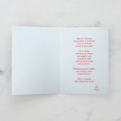 Carte Joyeux Noël Photo Famille Snowman Holiday (Intérieur)