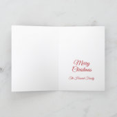 Carte Joyeux Noël Photo Holiday (Intérieur)