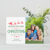 Carte Joyeux Noël Photo Holiday | Noël (Debout devant)