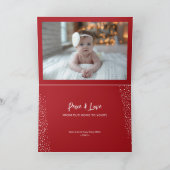 Carte Joyeux Noël Photo Pliée (Intérieur)