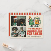 Carte Joyeux Noël photo Super Noël (Devant/Arrière en situation)