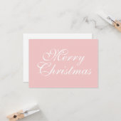 Carte Joyeux Noël Pinky (Devant/Arrière en situation)