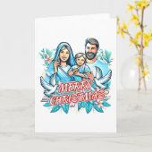 Carte Joyeux Noël plié (Fleur jaune)