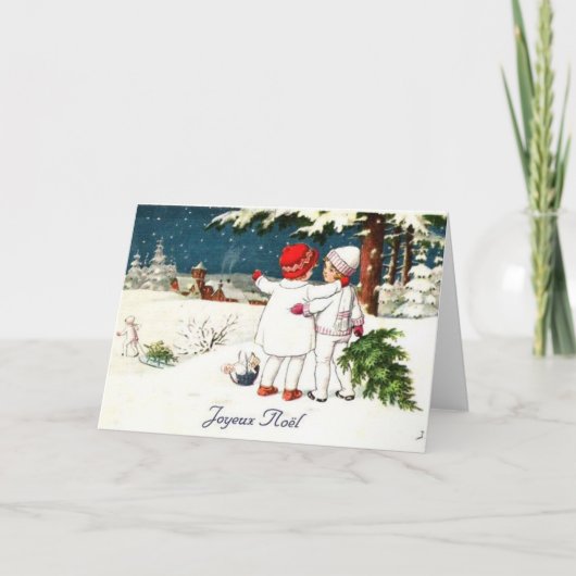 Carte Joyeux Noel pour enfants (Devant)