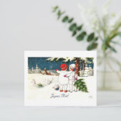 Carte Joyeux Noel pour enfants (Debout devant)