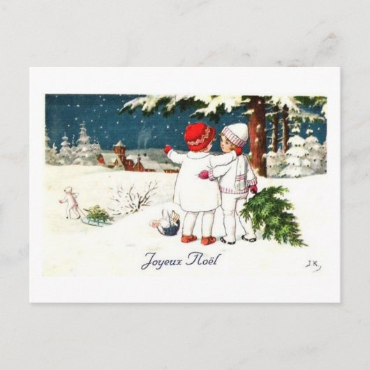 Carte Joyeux Noel pour enfants (Devant)