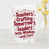 Carte Joyeux Noël pour les enseignants (Fleur jaune)