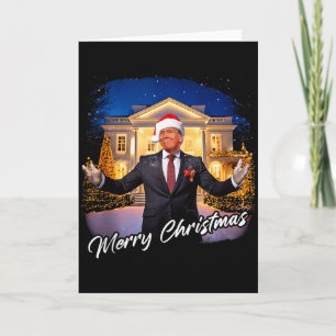 Carte Joyeux Noël – Président Trump Santa Drôle Grap