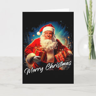 Carte Joyeux Noël – Président Trump Santa Drôle Grap