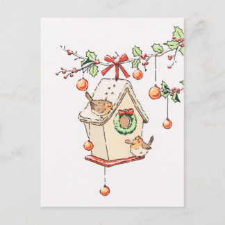 Carte Joyeux Noël, Robin Christmas card