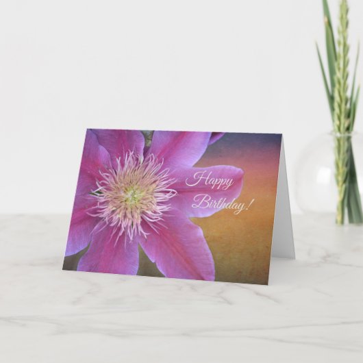 Carte Joyeux Noël rose (Devant)