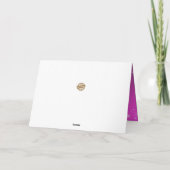 Carte Joyeux Noël rose argent (Dos)