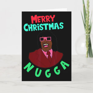 Carte Joyeux Noël rose Nugga après le prochain Noël