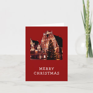 Carte Joyeux Noël rouge