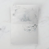 Carte Joyeux Noël Rustic Woodsy Watercolor Wreath (Intérieur)