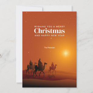 Carte Joyeux Noël Salutation des Trois Sages